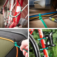 Buydefinition 100 db zöld kábelkötegelő 100mm x 2.5mm - UV-álló nylon kábelrendező kültéri-beltéri használatra, otthonba, irodába, kertbe, g 5