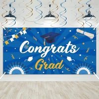 Óriás Gratuláló Zászló Diplomára, Érettségire - 182,5x90 cm Dekoráció 1