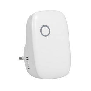 STRONG AC1200 WiFi repetitor, utični, dual-band, WPS, LAN priključak, bijeli — rabljeno, mrežni kabel (stanje: vidi 2. sliku)