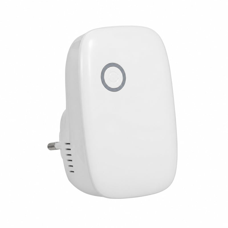 WiFi zosilňovač signálu STRONG AC1200 do zásuvky, dvojpásmový (Dual Band), WPS, LAN port, biely – použitý, sieťový kábel (stav: viď 2. obrázok)