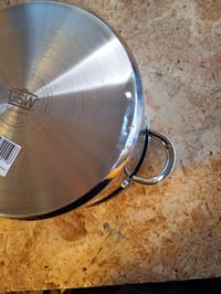 Oală pentru legume GSW Montreal din inox cu capac de sticlă, 22 cm, 6,8 L, 36x23,5x19,5 cm, urme de lovitură pe margine (stare: vezi a 2-a poză) 3