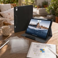 Ochranný balík pre iPad: puzdro s držiakom + 3x matná fólia 1