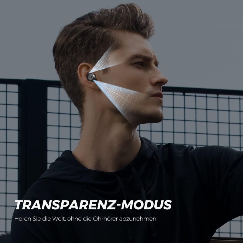 SoundPEATS T2 Hibrid ANC Bluetooth Fülhallgató, 4 Mikrofon, 30 Órás Üzemidő