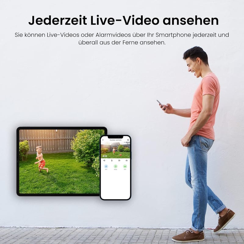 Wansview 2K WiFi Kültéri Biztonsági Kamera - Adatvédelmi Zónával, Kétirányú Hanggal, SD Kártyahely (Fehér)