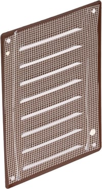 Barna Fém Szellőzőrács Rovarvédővel 140x190mm - Univerzális Szerelhetőség 6