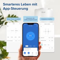 Levoit 3L Ultrahangos Párásító - Felültölthető, 360° Forgó Fúvóka, 19dB Halk Működés, 25 Órás Üzemidő, Okos Vezérlés, Aroma Diffúzor Hálószo 4