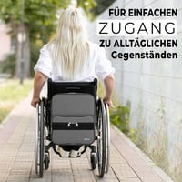 iMedic Deluxe szürke kerekesszék táska - praktikus kapaszkodóra rögzíthető tárolózseb 6