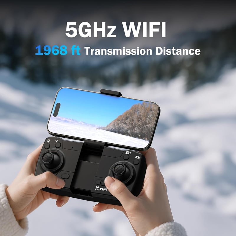 karuisrc K610 GPS Drón 4K UHD Kamerával - 249g Alatti Összecsukható Quadcopter, 20 Perc Repülési Idő, Követés Funkcióval, Kezdőknek, SD Kárt