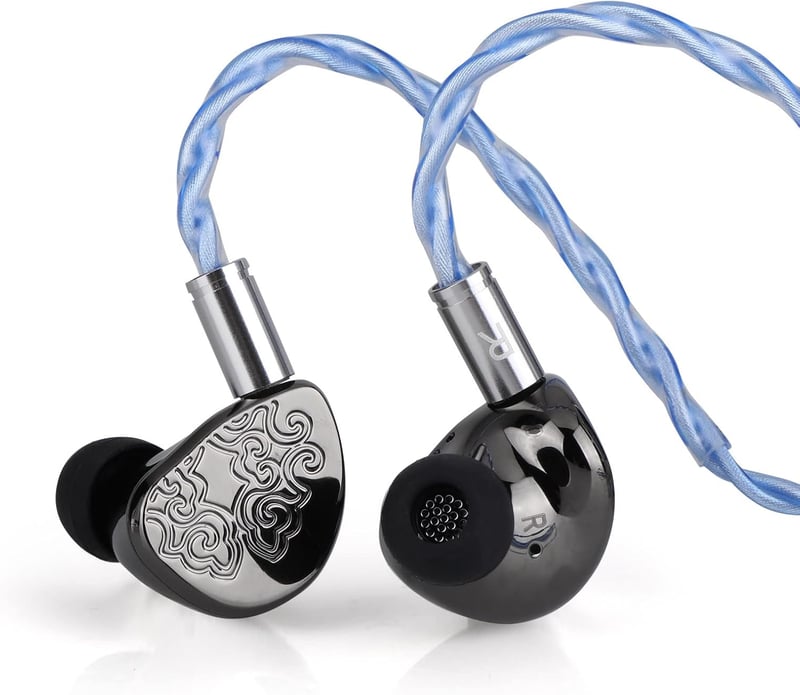 TANGZU Wu HeyDay HiFi fülhallgató - 14,5 mm-es síkmembrános, CNC alumínium ház, leválasztható ezüstözött kábel