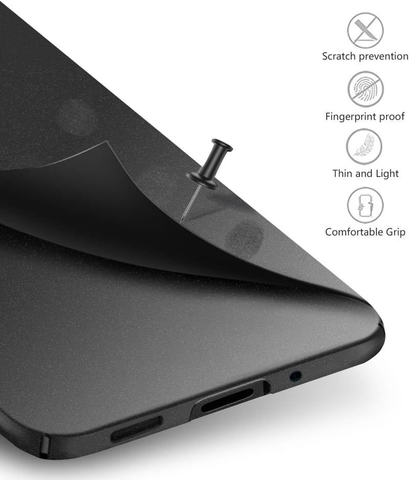 Bastmei OnePlus Nord 4 Ultravékony Tok - Mattfekete PC Hátlap, Kameravédelem, Csúszásgátló Bevonat, Könnyű Védőtok Kompatibilis OnePlus Nord