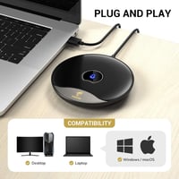 TONOR TM20 USB Konferencia Mikrofon 360°-os Hangrögzítéssel, Némító Gombbal 3