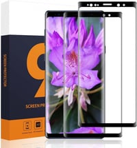 Samsung Galaxy Note 8 Edzett Üveg Védőfólia - 9H Keménység, 2 db, Fekete Keret 1