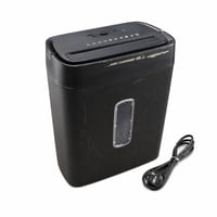 Amazon Basics uništavač dokumenata s poprečnim rezanjem, 12 listova, 22,7 l, crni — neispravan, za dijelove: oštrice se ne vrte (stanje: vidi 2. sliku) 1