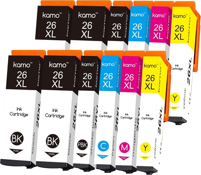 Epson 26XL nagy kapacitású utángyártott tintapatron szett - 5 szín