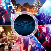 Villogó LED Neon Szemüveg - Flintronic Partykellék Fesztiválokra, Halloweenre 6