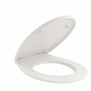 Villeroy & Boch O.novo WC sedadlo, oválne, biela alpin, lesklý povrch, duroplast, s funkciou pozvoľného sklápania — bez upevňovacej súpravy (stav: pozri 2. obrázok)