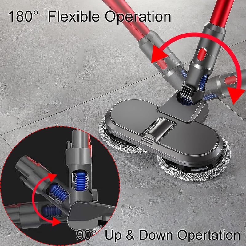 Dyson V8 V10 V11 kompatibilis elektromos felmosófej víztartállyal és 4 mopfejjel