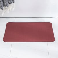 Csúszásgátló Piros PVC-Gyapjú Fürdőszőnyeg 5
