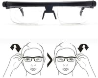 LJFYXZ Állítható Dioptriás Szemüveg -6D és +3D Között - HD Fáradtságcsökkentő Lencsék Férfiaknak és Nőknek - Kézi Fókuszállítással Olvasásho 7