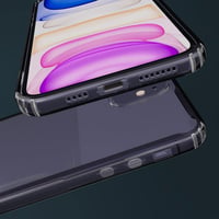iPhone 11 Ütésálló Védőtok - Átlátszó Hátlap Fekete Kerettel 5