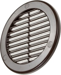 Vent Systems 100 mm Barna Kerek Szellőzőrács Rovarhálóval - Fali és Mennyezeti Szellőzőnyílás Fürdőszobába, Konyhába, Irodába, Garázsba 8
