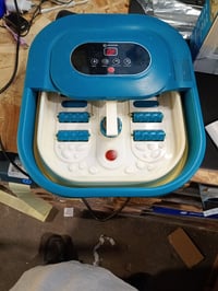 COMFIER Elektromos Lábfürdő Masszázs Funkcióval, Időzítővel, Hőmérséklet-beállítással, Buborékos Vízmasszázs, Férfiaknak és Nőknek 2