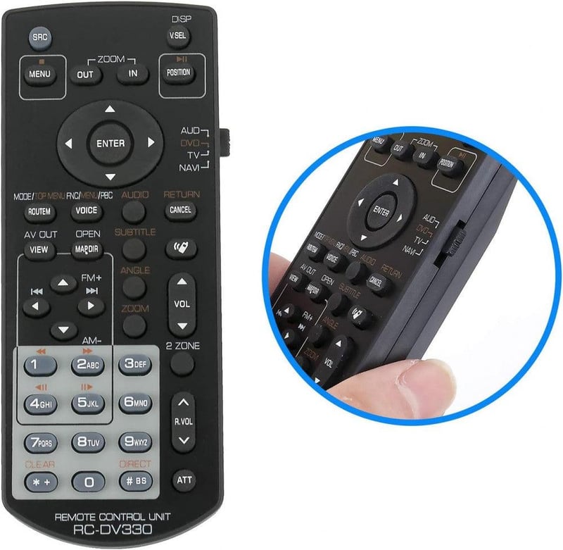 Kenwood DVD Lejátszó Távirányító - Univerzális KNA-RCDV330 Helyettesítő