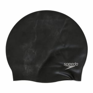 Silikónová plavecká čiapka Speedo Silicon Moulded, čierno-biela, unisex, použitý stav (znečistené vnútro) (stav: pozri 2. obrázok)