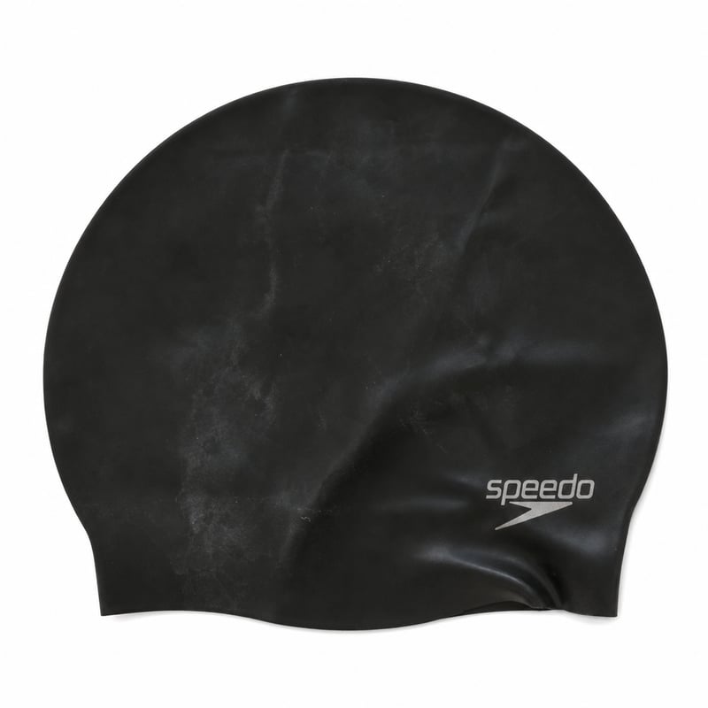 Speedo Silicon Moulded szilikon úszósapka, fekete/fehér, uniszex, használt állapot (koszos belső) (állapot: lásd a 2. képet)