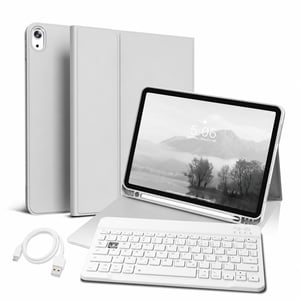 Husă cu tastatură GKABXY pentru iPad Air 11" (M4/M3/M2) și iPad Air generația 5/4 - Husă de protecție — tasta Q lipsește (stare: vezi a 2-a imagine)