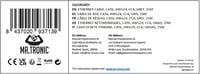 Mr. Tronic 25m Cat6 Ethernet kábel, gyors internet, szürke, UTP CCA, 1Gbps 10