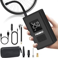 PESIKO Elektromos Kerékpár Pumpa 6000 mAh - Hordozható Digitális LCD Kijelzővel, LED Lámpával, Újratölthető Akkumulátorral, Powerbank Funkci 1