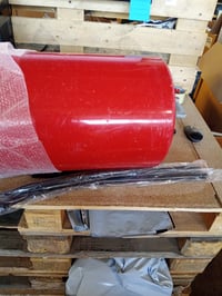 Tăvălug pentru gazon Einhell GC-GR 57, lățime 57 cm, diametru 32 cm, 46 L, roșu – Produs utilizat, carcasă uzată și zgâriată (stare: vezi a 2-a imagine) 2