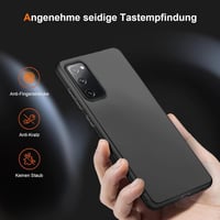 Samsung Galaxy S20 FE Fekete Tok Kameravédő TPU Szilikon Hátlap 4G/5G 7