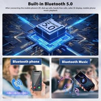Inefala 1 DIN Autórádió 6.9" Érintőképernyővel - CarPlay és Android Auto Támogatás, Bluetooth 5.0, Tolatókamera, USB-C Gyorstöltés, FM 4