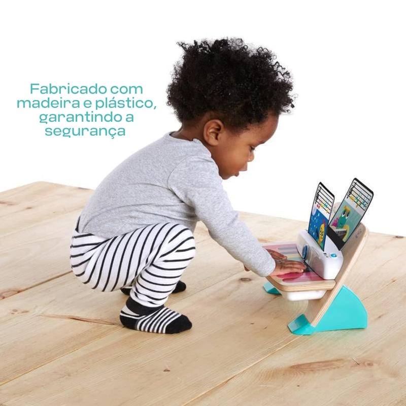 Baby Einstein Magic Touch Fa Zongora Játék - Zenélő Fejlesztő Játékszer 3 Kottával, 6 Dallal, 6 Hónapos Kortól