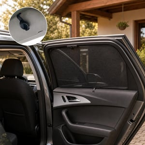 Stabilni auto sjenila: 1x nosač + 2x sjenila za prozore