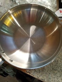 Tefal Virtuoso rozsdamentes acél wok serpenyő 28 cm, bevonat nélküli, indukciós főzőlaphoz is alkalmas, sütőálló 250°C-ig, használt 2