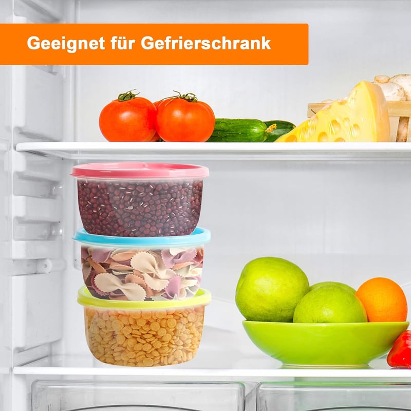 Spoilu színes pizzatészta érlelő doboz szett fedéllel, 6 darabos
