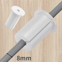 NIYATA 4 db Fehér Fali Átvezető Készlet Starlink Kábelkezeléshez, Ethernet Adapter és Router Kábelekhez, 2,5 cm-es Falnyíláshoz - White 5