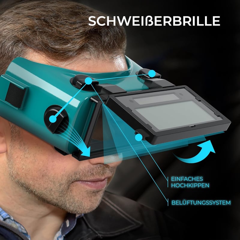 SPARGOS Automata Sötétedésű Hegesztő Szemüveg - Napelemes Védőszemüveg Hegesztéshez