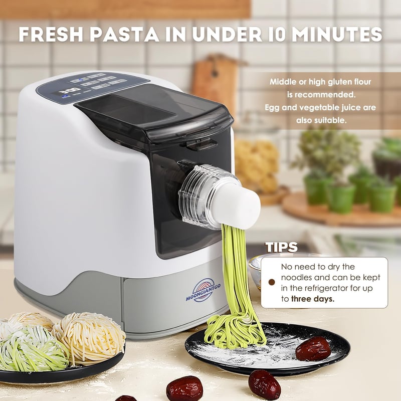Moongiantgo automata tésztakészítő gép 12 formával, 500g kapacitás, 260W