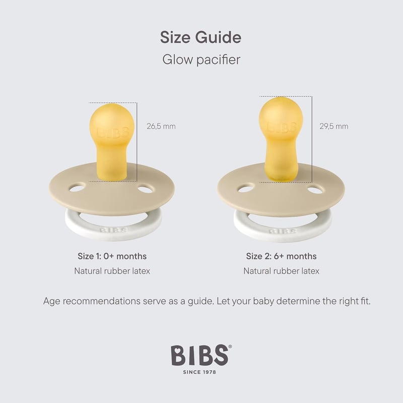Bibs Színes Cseresznye Alakú Természetes Gumi Játszócumi, 2db, Sage Night/Cloud Night, 3-as Méret, 18+ Hónapos Kortól, PVC- és BPA-mentes