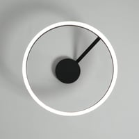 minifair Modern LED Mennyezeti Lámpa - Fekete Kör Alakú Dizájn, 21W, 3000K Meleg Fehér, Érintőképernyős, Konyha, Hálószoba, Nappali Világítá 7