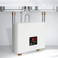 Mulcort 3 kW-os Átfolyós Vízmelegítő LED Kijelzővel - Tartály Nélküli Elektromos Mini Bojler 3 Fokozatú Hőmérséklet-szabályozással és Távirá 3