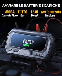 YaberAuto 26800mAh Autós Bikázó Akkumulátor - Vészhelyzeti Indításrásegítő Powerbank 12V Járművekhez 2