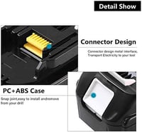 AKKOPOWER 18V 5000mAh Akkumulátor LED Kijelzővel - Makita Kompatibilis 2db 2