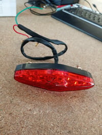 12V Univerzális 15 LED Motorkerékpár Hátsó Féklámpa Stop Lámpa ATV Dirt Bike Quad B változat - Használt, hiányos (állapot: lásd a 2. képet) 3