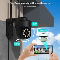 NETVUE WiFi Kültéri Biztonsági Kamera - FHD, Színes Éjjellátás, Mozgásérzékelés 3
