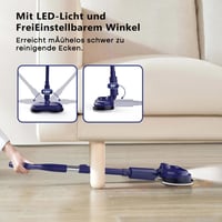SUNSMAI Vezeték Nélküli Elektromos Felmosó LED Világítással, Permetező Funkcióval, 300ml Víztartállyal, Kivehető Akkumulátorral, Dupla Forgó 7